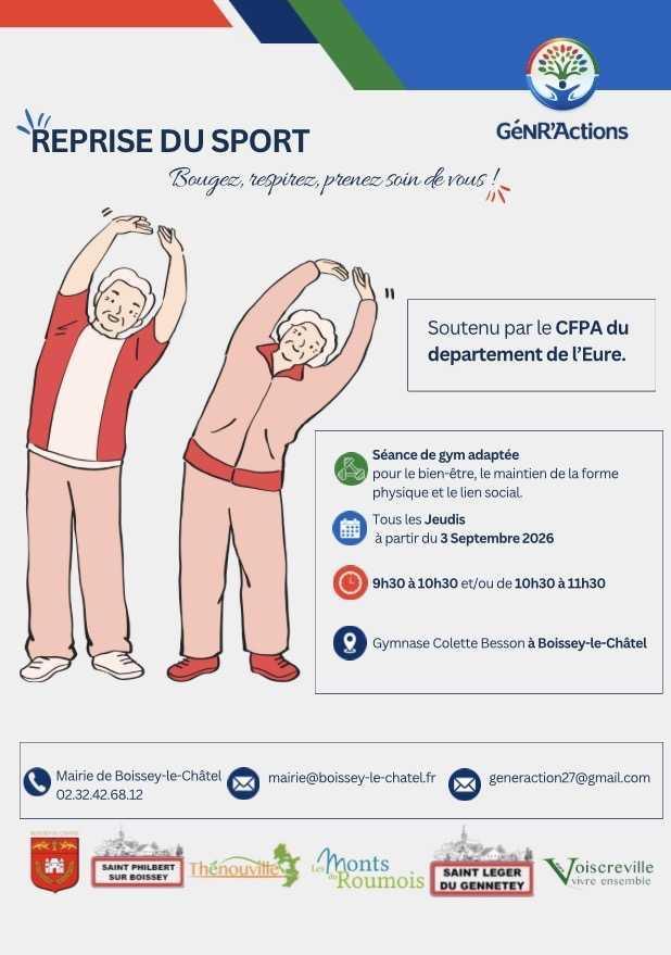 🏃‍♀️💪 REPRISE DU SPORT AVEC GÉNR’ACTIONS ! 💪🏃‍♂️