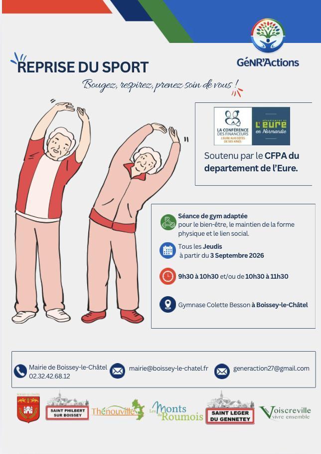🏃‍♀️ REPRISE DU SPORT À BOISSEY-LE-CHÂTEL ! 🏃‍♂️