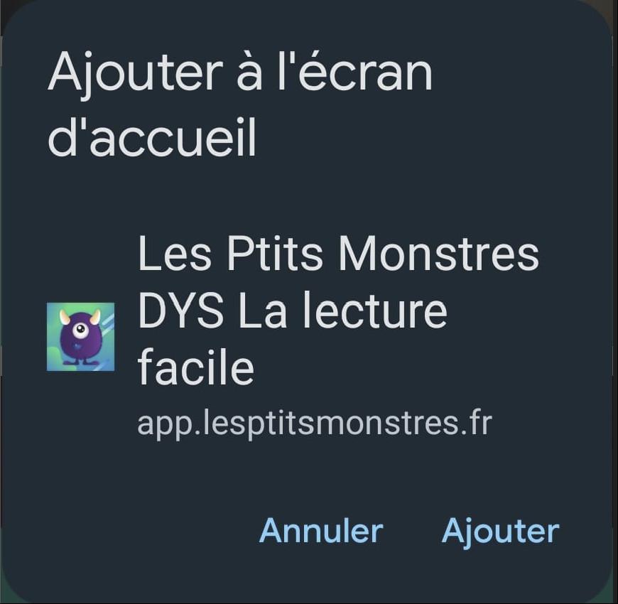 Installer la web app Les Ptits Monstres - Tutoriel