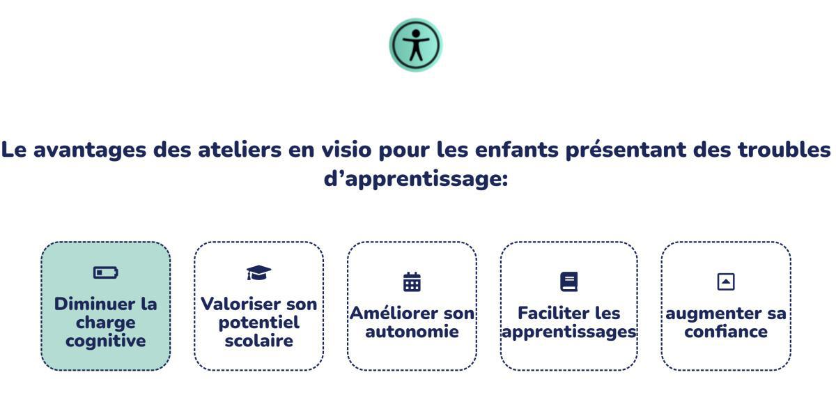 Nouveauté: les ateliers ergothérapie et orthopédagogie en VISIO 