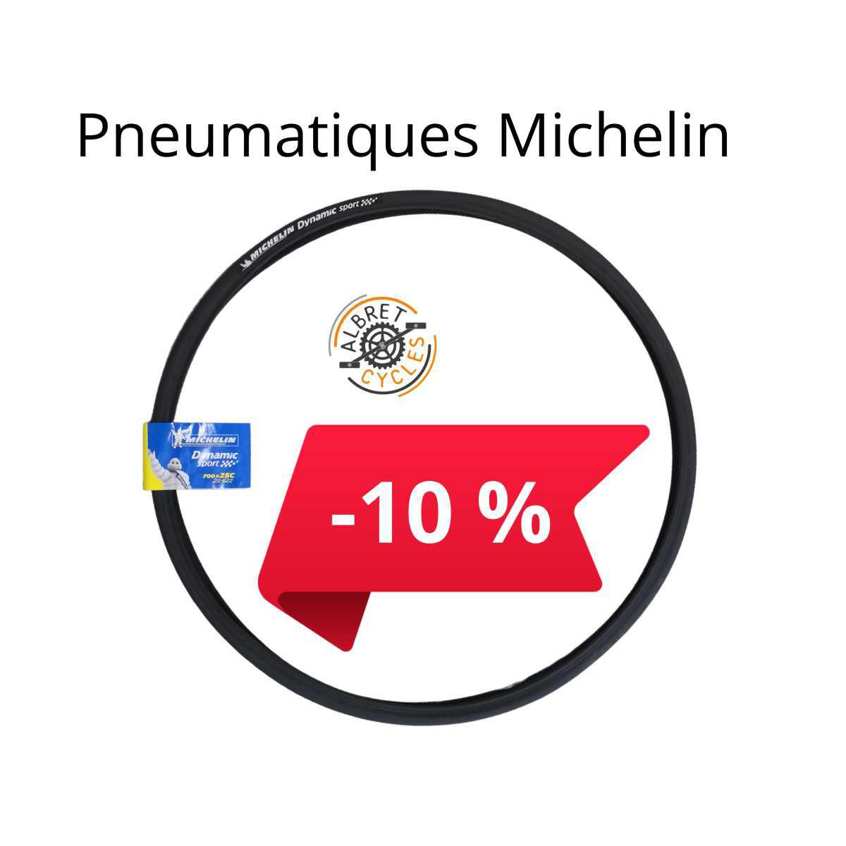 Pneumatique tringles rigides route Michelin Dynamic Sport