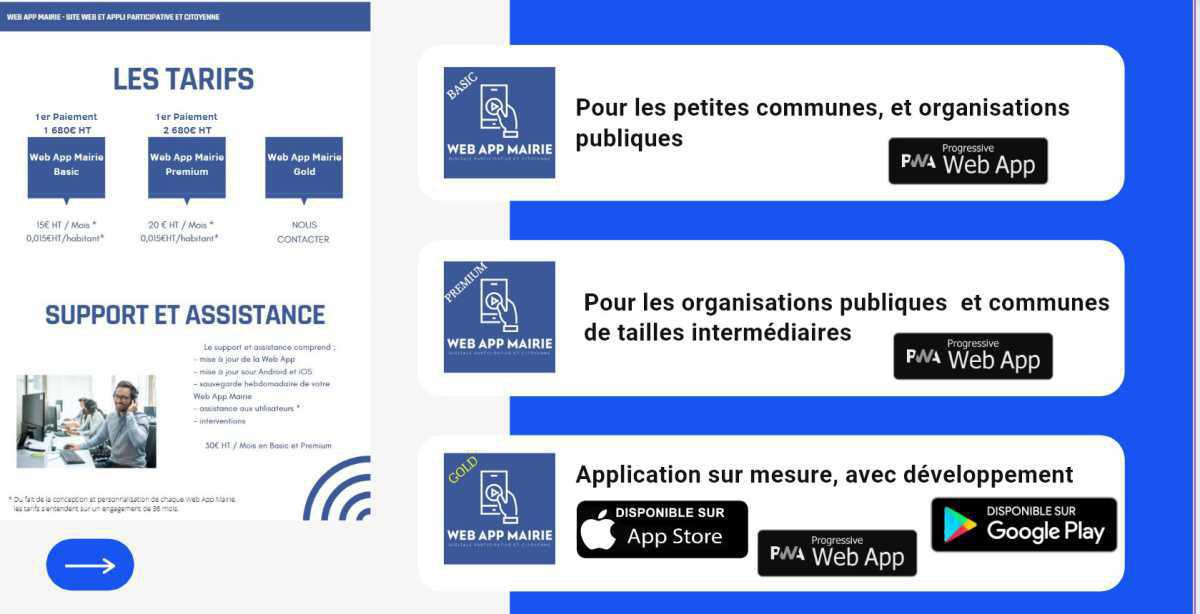 LES TARIFS DE MA WEB APP MAIRIE LES TARIFS DE MA WEB APP MAIRIE