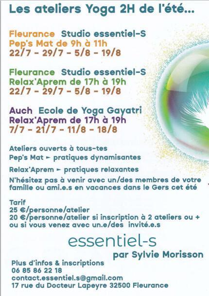 YOGA Cours Collectifs, Ateliers, Stages