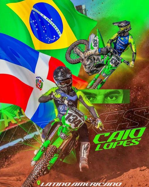 Caio Lopes representa o Brasil no Latino-americano de Motocross