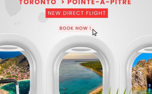 Vols directs Toronto – Guadeloupe :
