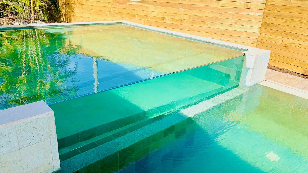 Nouvelle piscine à 2 niveaux
