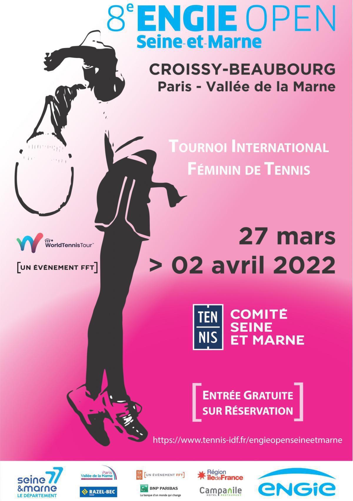 Tournoi ITF - 8e Engie Open de Seine et Marne Tournoi ITF - 8e Engie Open de Seine et Marne