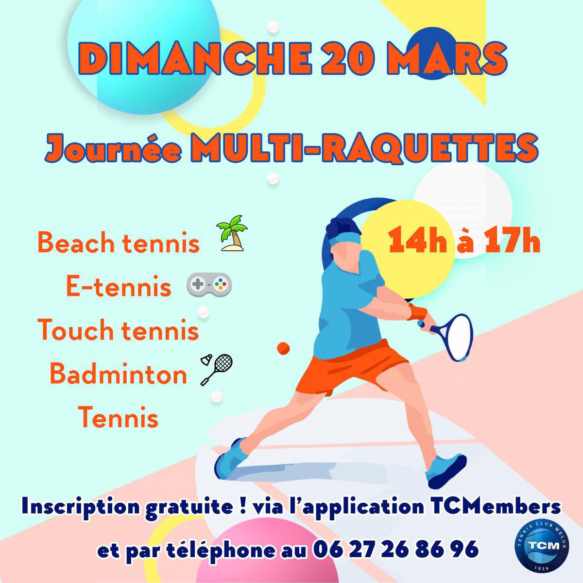 Animations Multi Raquettes pour les 11/18 ans ! Animations Multi Raquettes pour les 11/18 ans !