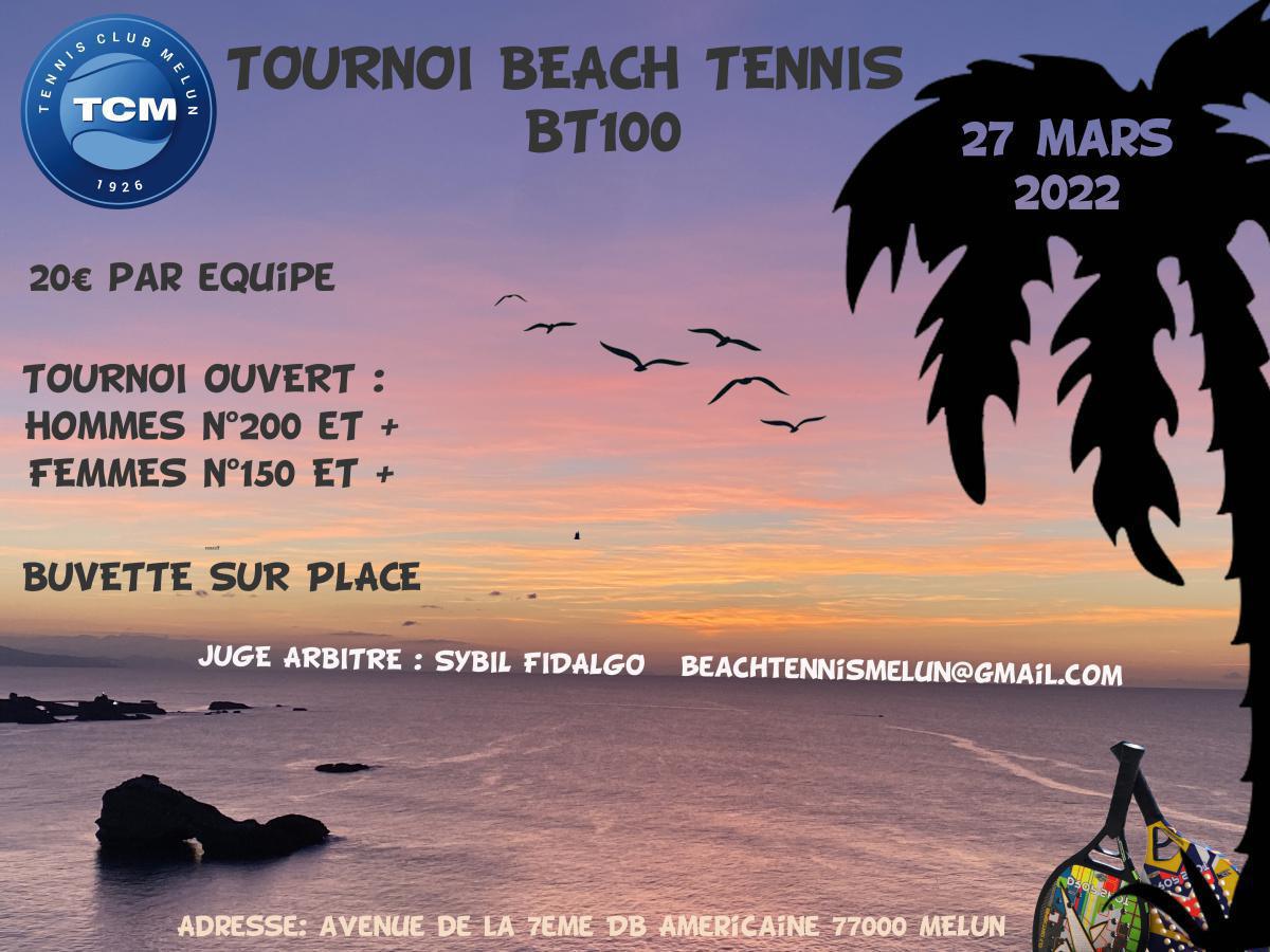 Tournoi Beach Tennis BT100