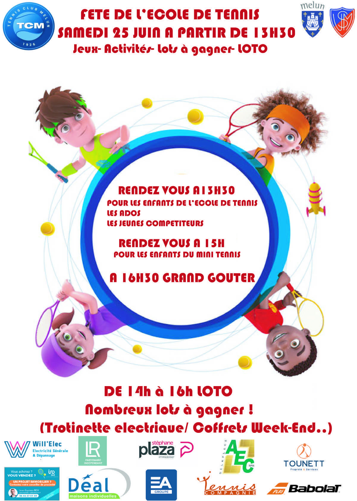 Fête de l'école de tennis Fête de l'école de tennis