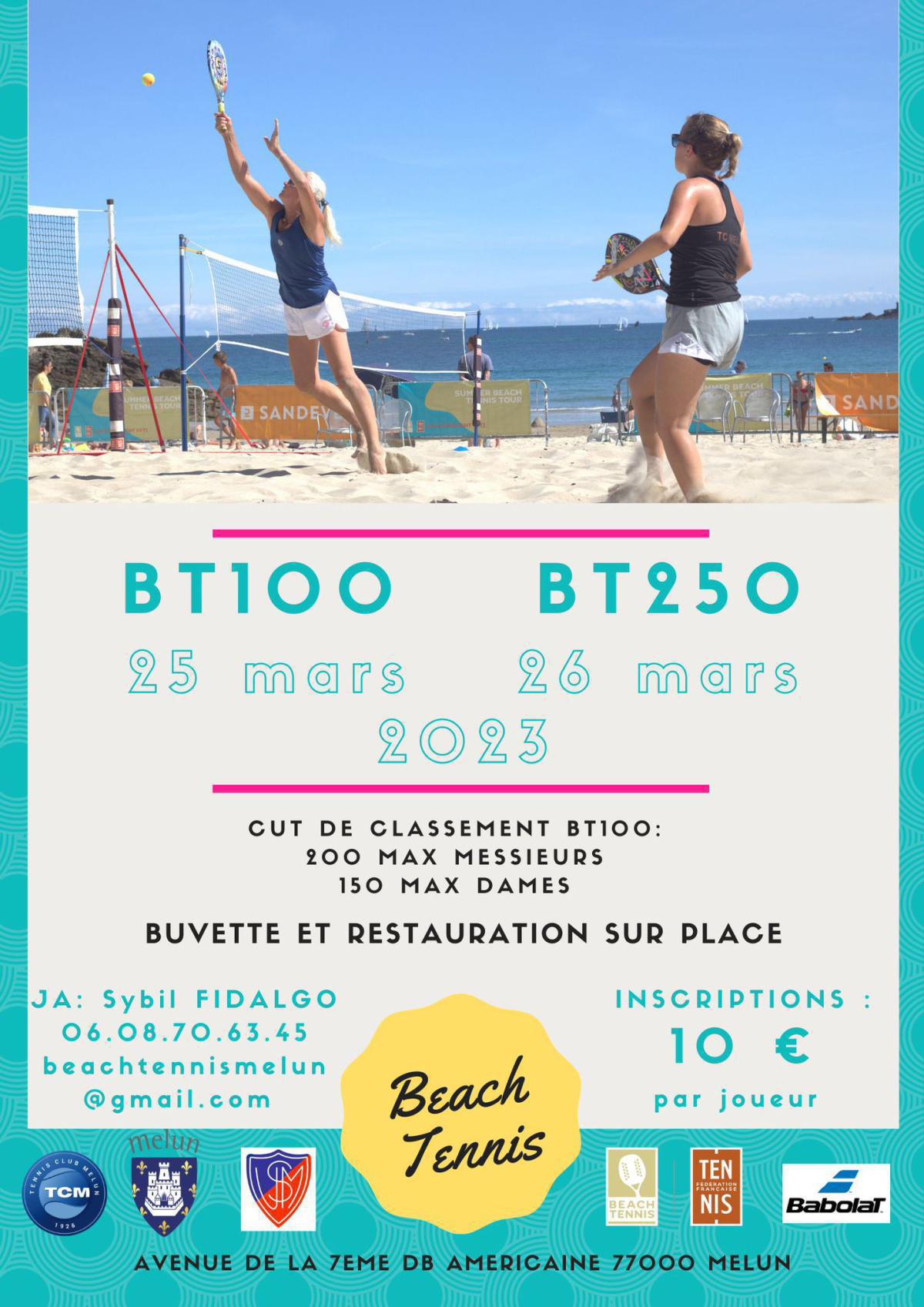 Week end tournois de Beach Tennis Week end tournois de Beach Tennis