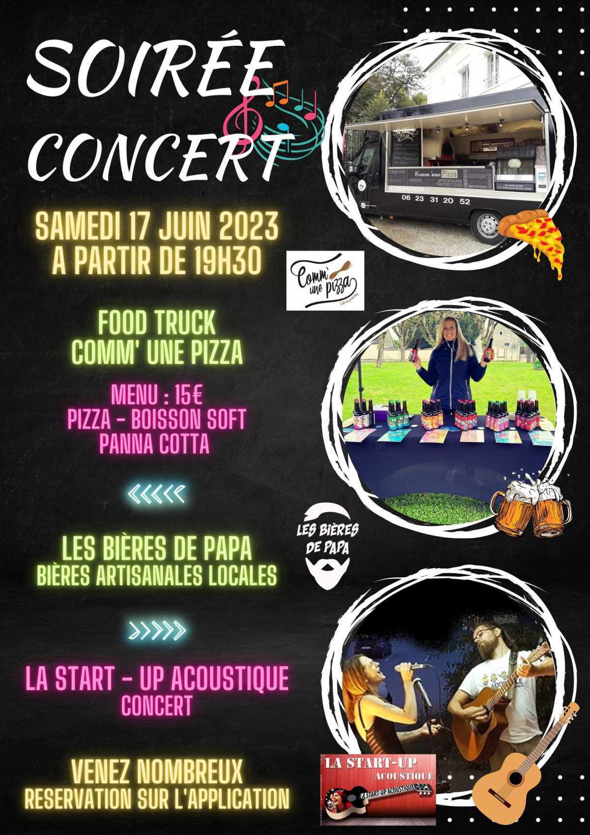 Soirée concert le 17 juin à partir de 19h30