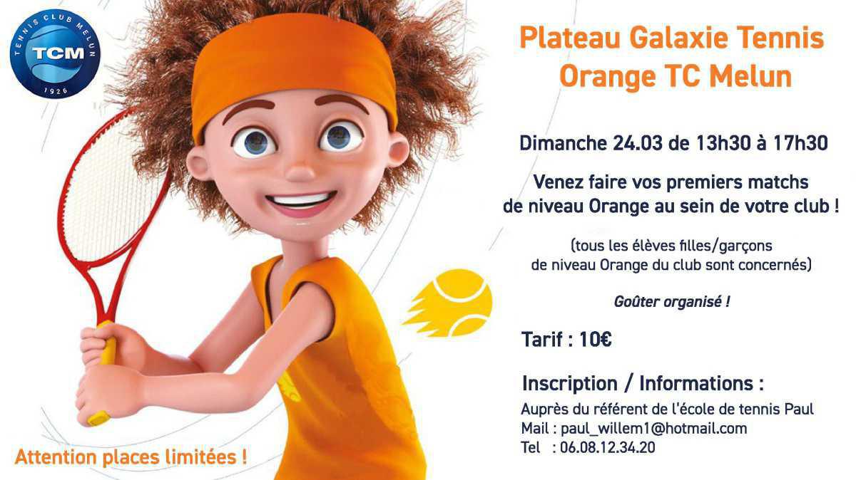 Plateau GALAXIE ORANGE & VERT
