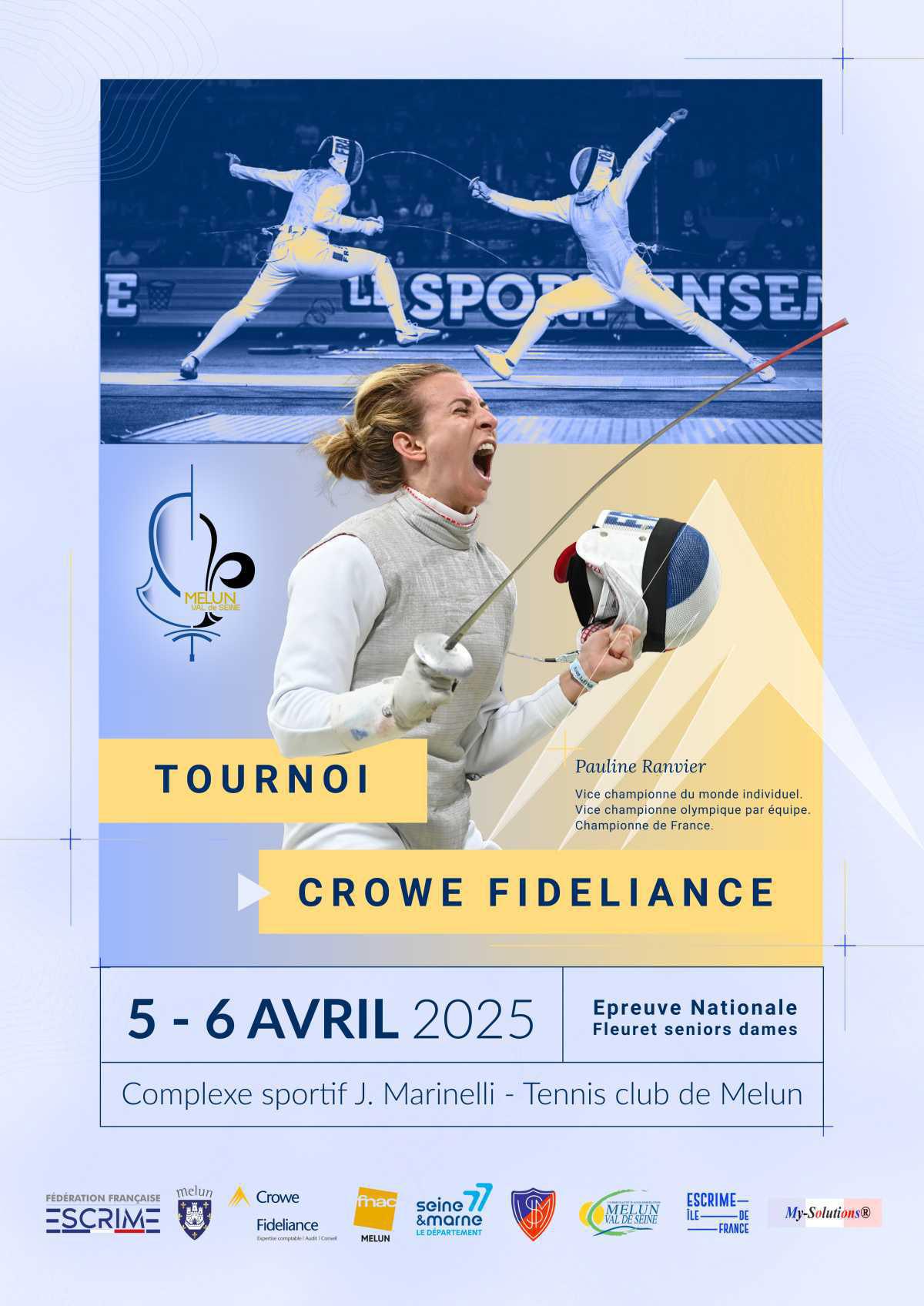 Le TC MELUN accueille le tournoi international d'escrime les 05 & 06 avril