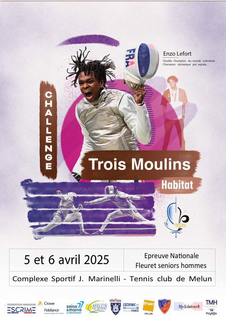 Le TC MELUN accueille le tournoi international d'escrime les 05 & 06 avril Le TC MELUN accueille le tournoi international d'escrime les 05 & 06 avril