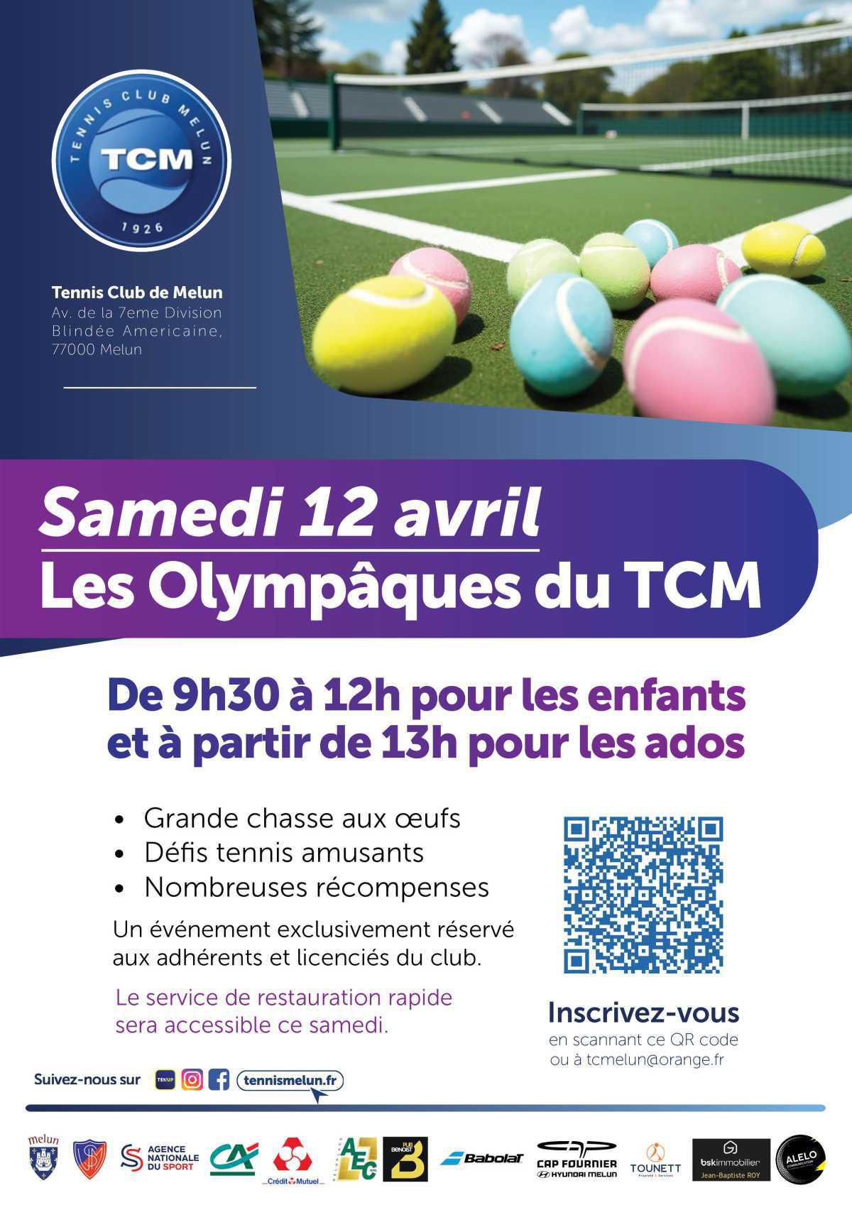 Participez aux Olympâques du TCM ! 