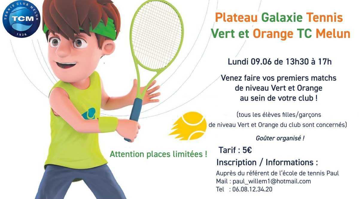 Plateau Galaxie Vert & Orange