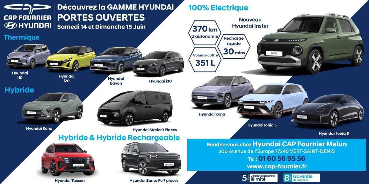 Portes Ouvertes Hyundai CAP Fournier Melun ce week-end ! Portes Ouvertes Hyundai CAP Fournier Melun ce week-end !