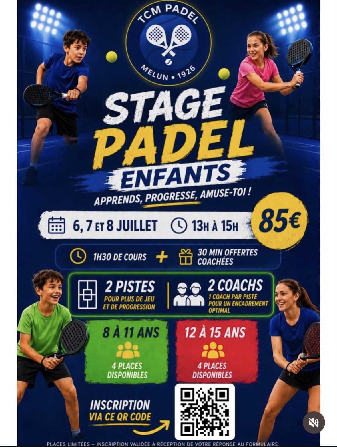 Stage Padel enfants ! Stage Padel enfants !