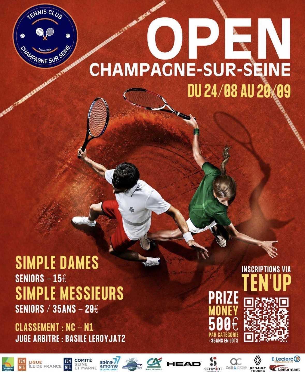 L'Open de Champagne-sur-Seine est de retour !