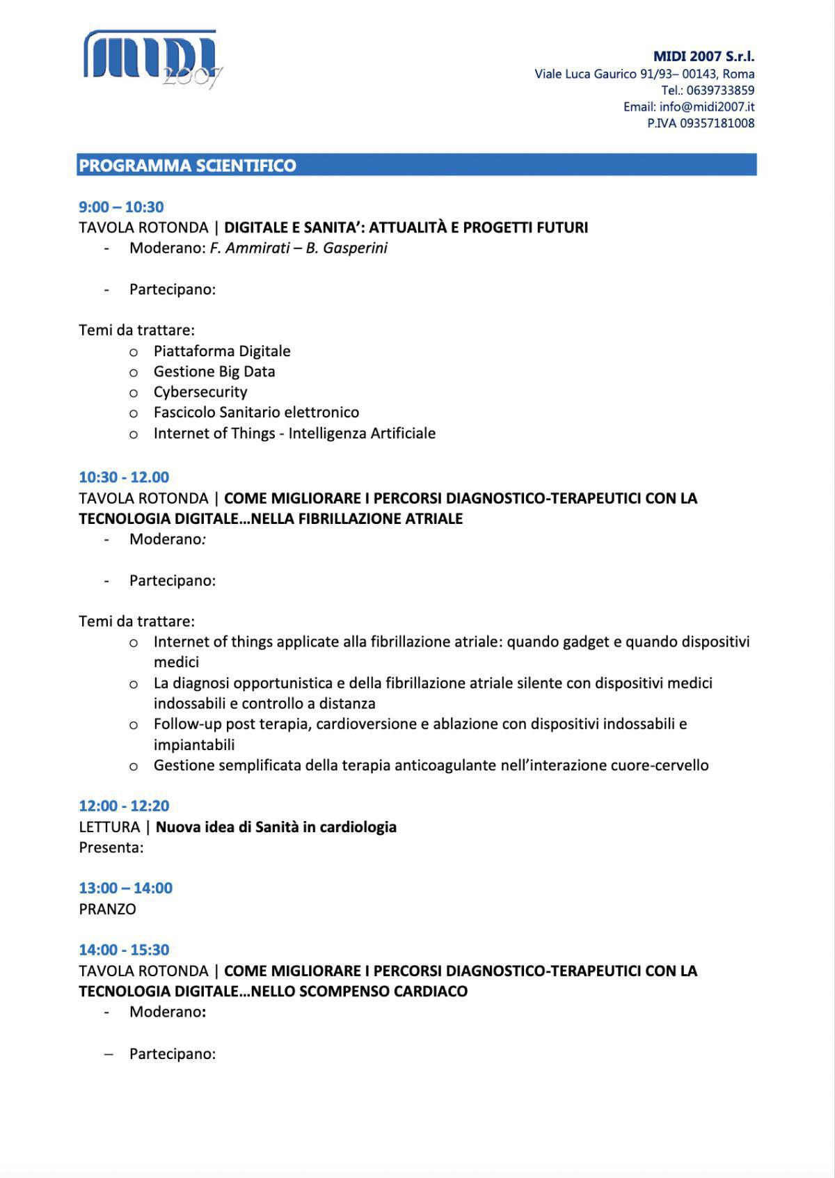 Cardiologia Digitale 2022 Cardiologia Digitale 2022