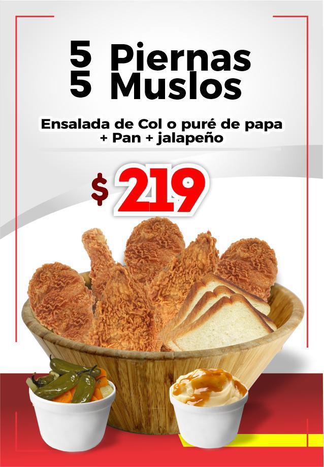 5 piernas muslos