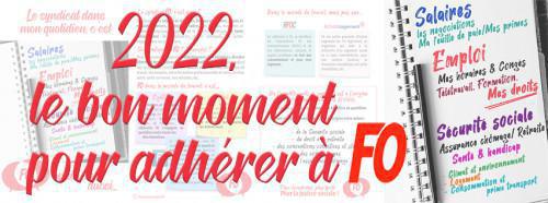 2022, le bon moment pour adhérer à FO