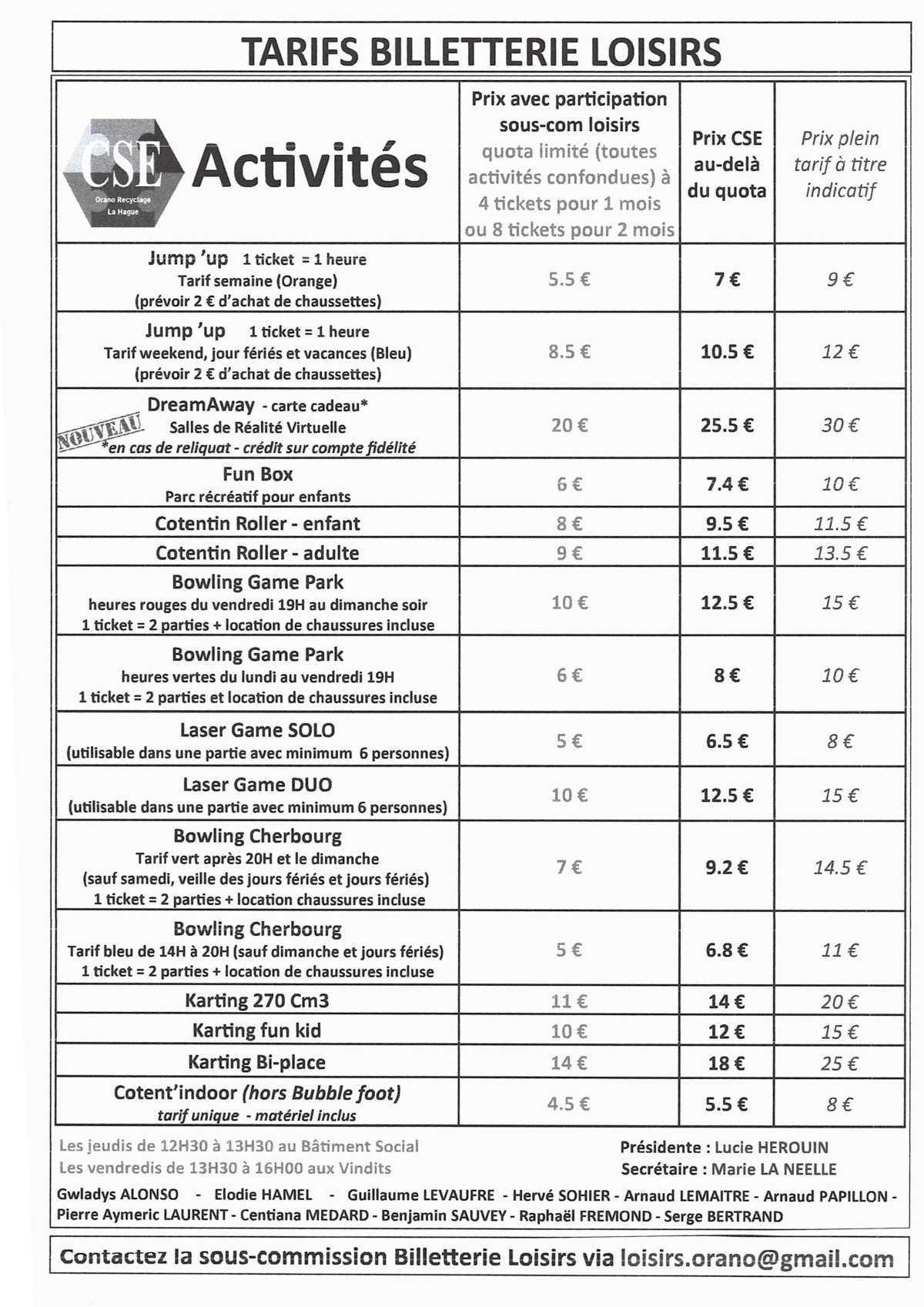 La Billetterie Loisirs évolue !!!!