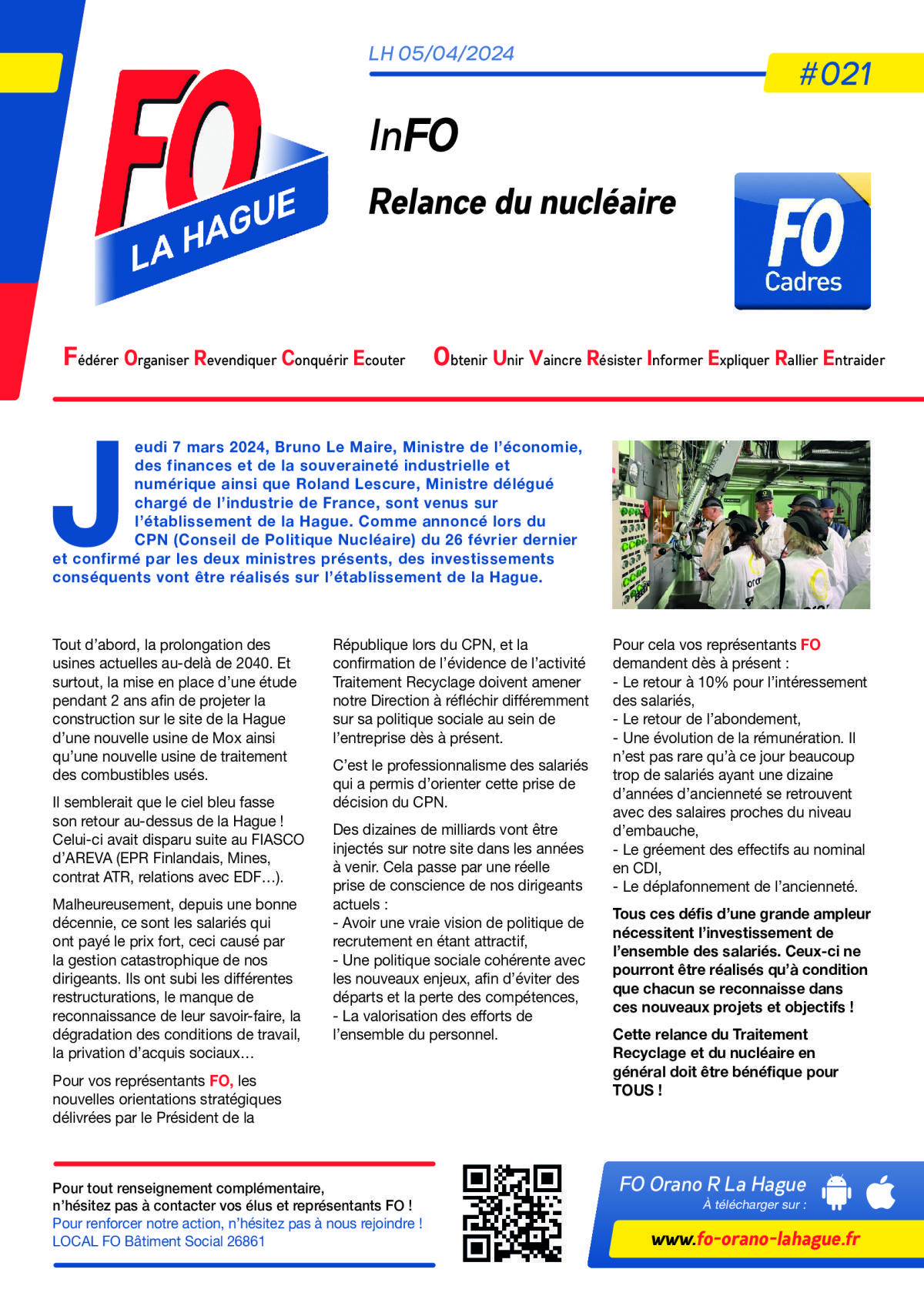 RELANCE DU NUCLEAIRE