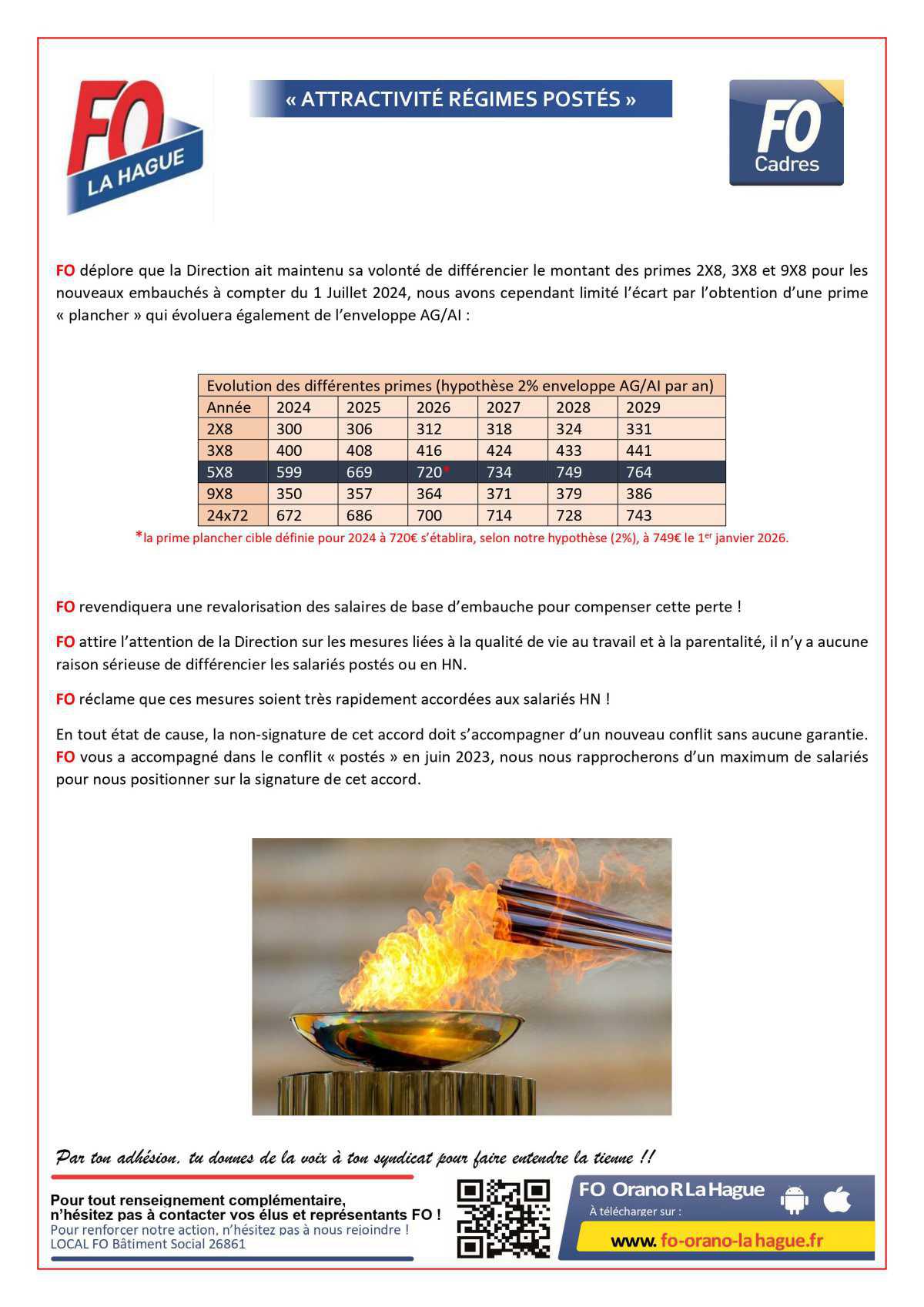 Tract Attractivité Régimes postés