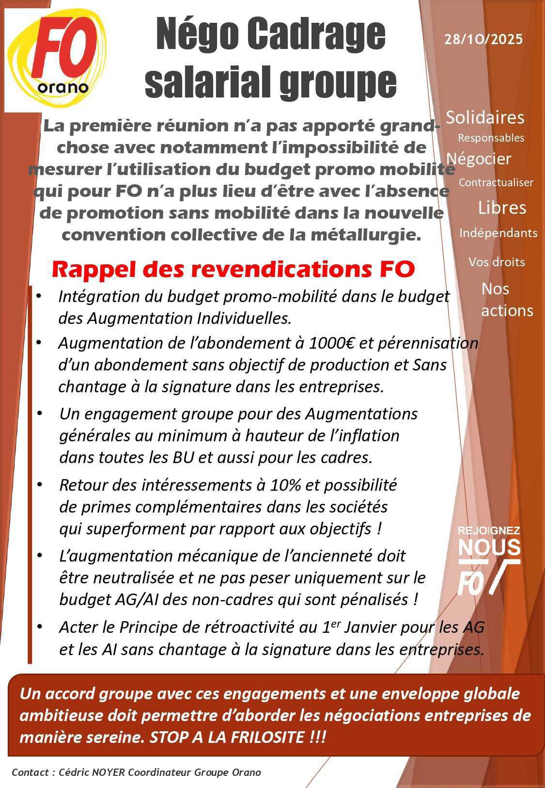 Négo Cadrage salarial groupe