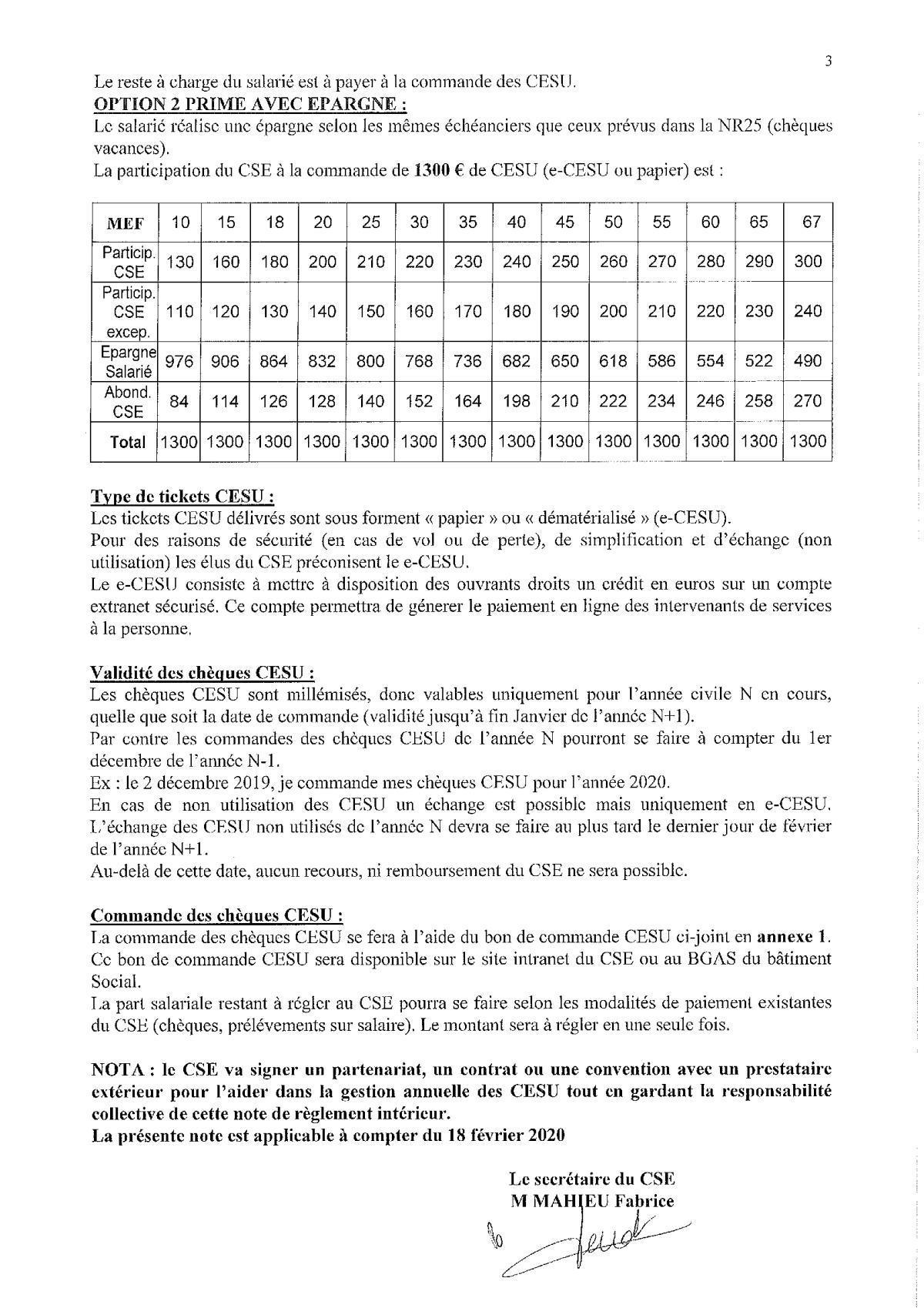 NOTES de REGLEMENTATION (intégration en cours sur votre appli)