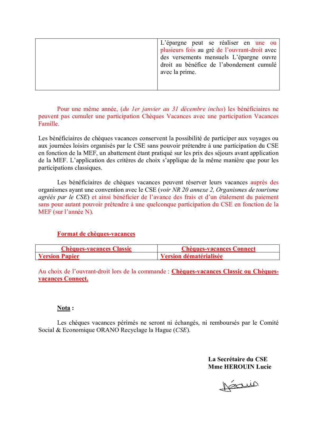 NOTES de REGLEMENTATION (intégration en cours sur votre appli)