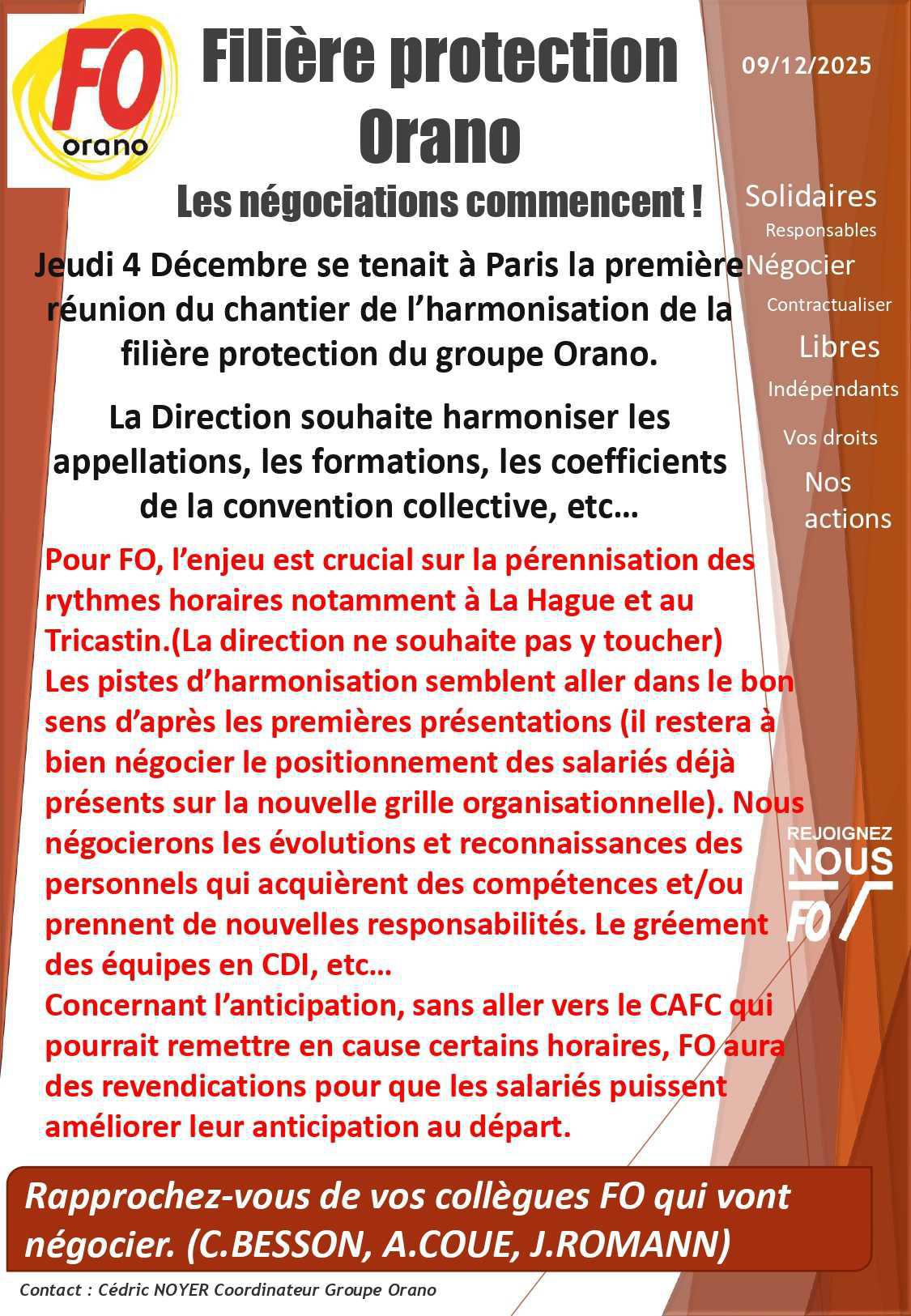 Filière protection Orano: Les négociations commencent !