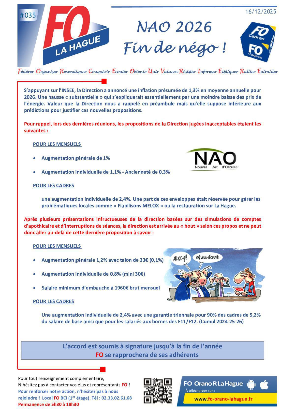 NAO 2026 Fin de négo