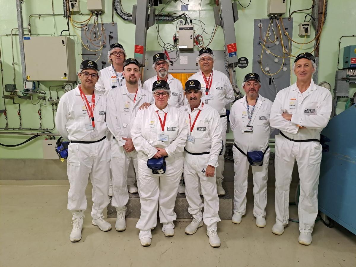 Le secrétaire général de Force Ouvrière, Frédéric SOUILLOT, en visite sur le site de La Hague.