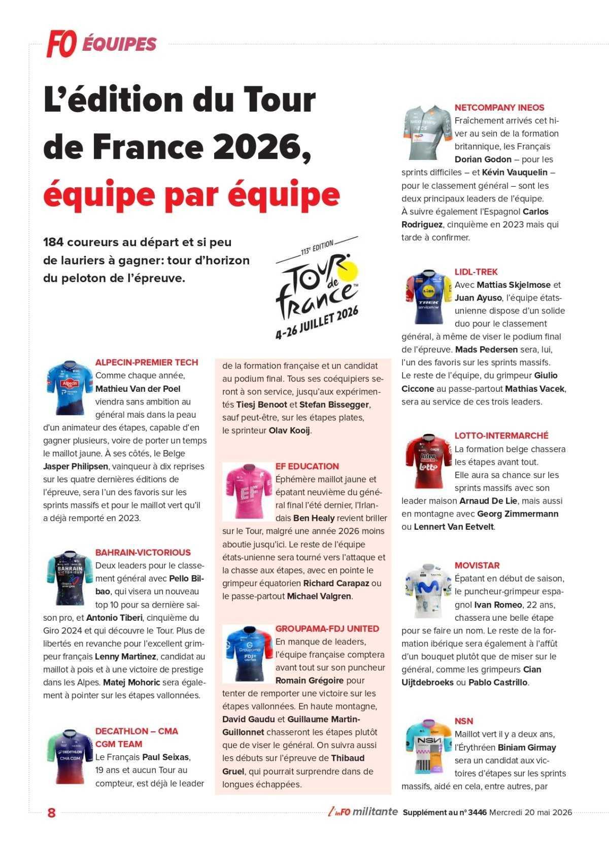 TOUR DE FRANCE 2026