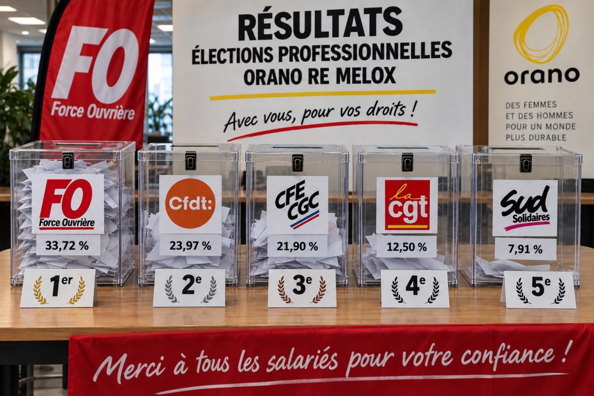 Résultats des élections ORANO RECYCLAGE MELOX