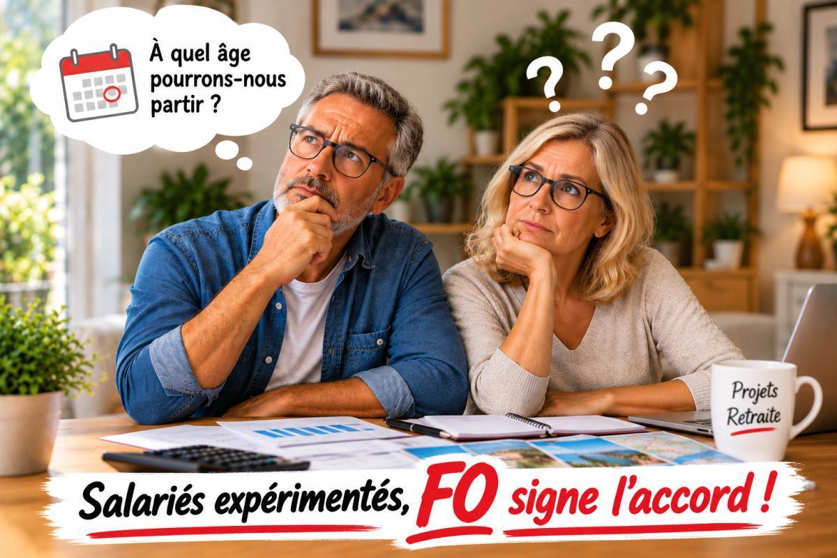 Salariés expérimentés, FO signe l'accord !