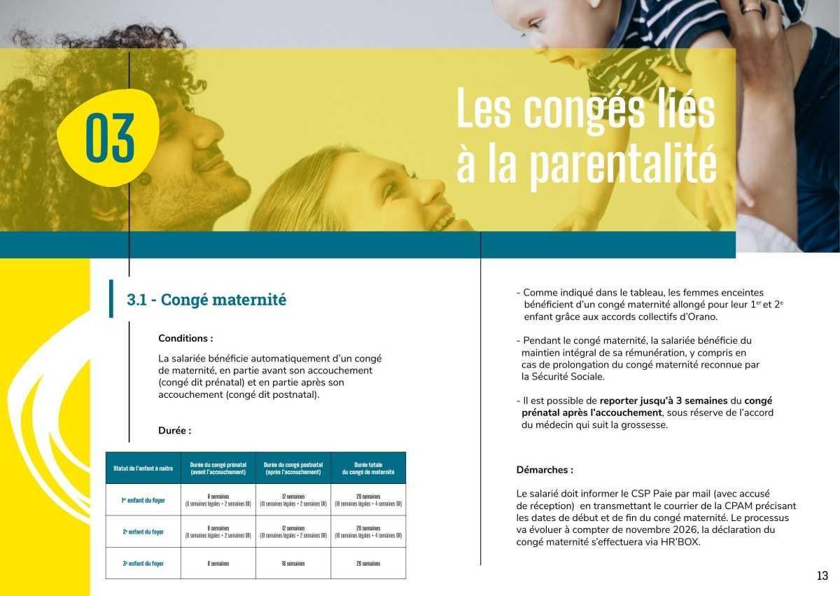 Guide parentalité d'Orano Recyclage La Hague