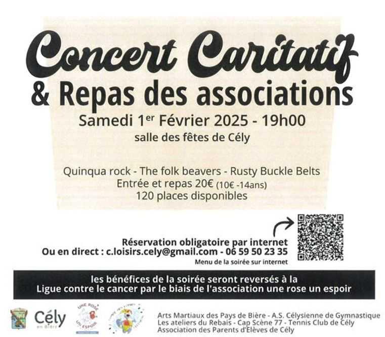 CONCERT CARITATIF & REPAS DES ASSOCIATIONS