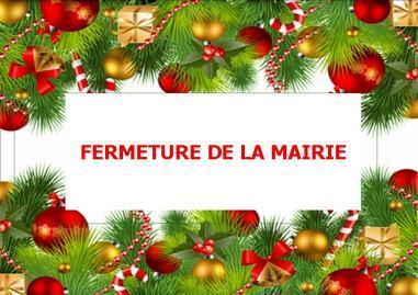 Fermeture de la Mairie