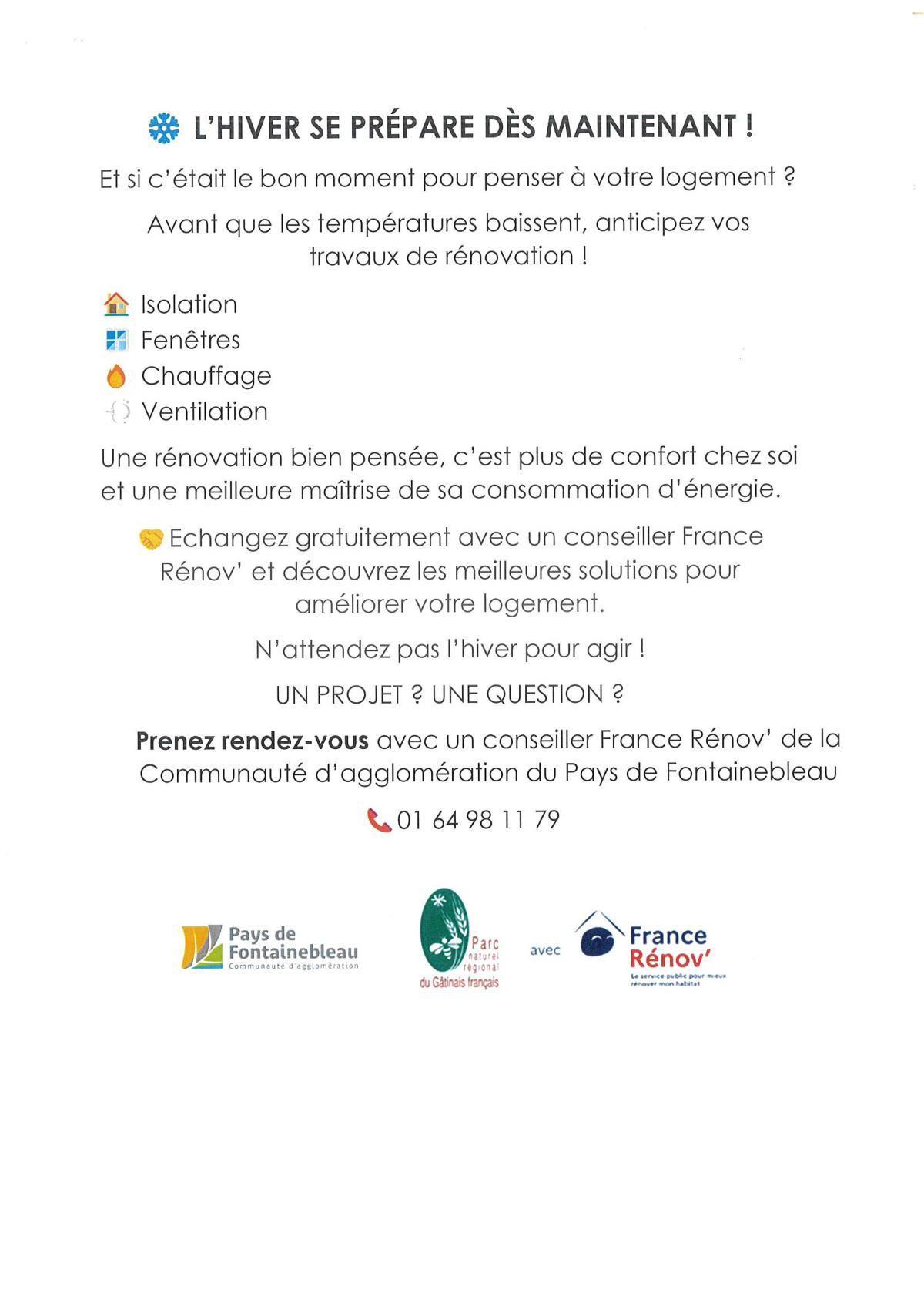 Rénovation énergétique : le Parc Naturel Régional du Gâtinais Français vous accompagne