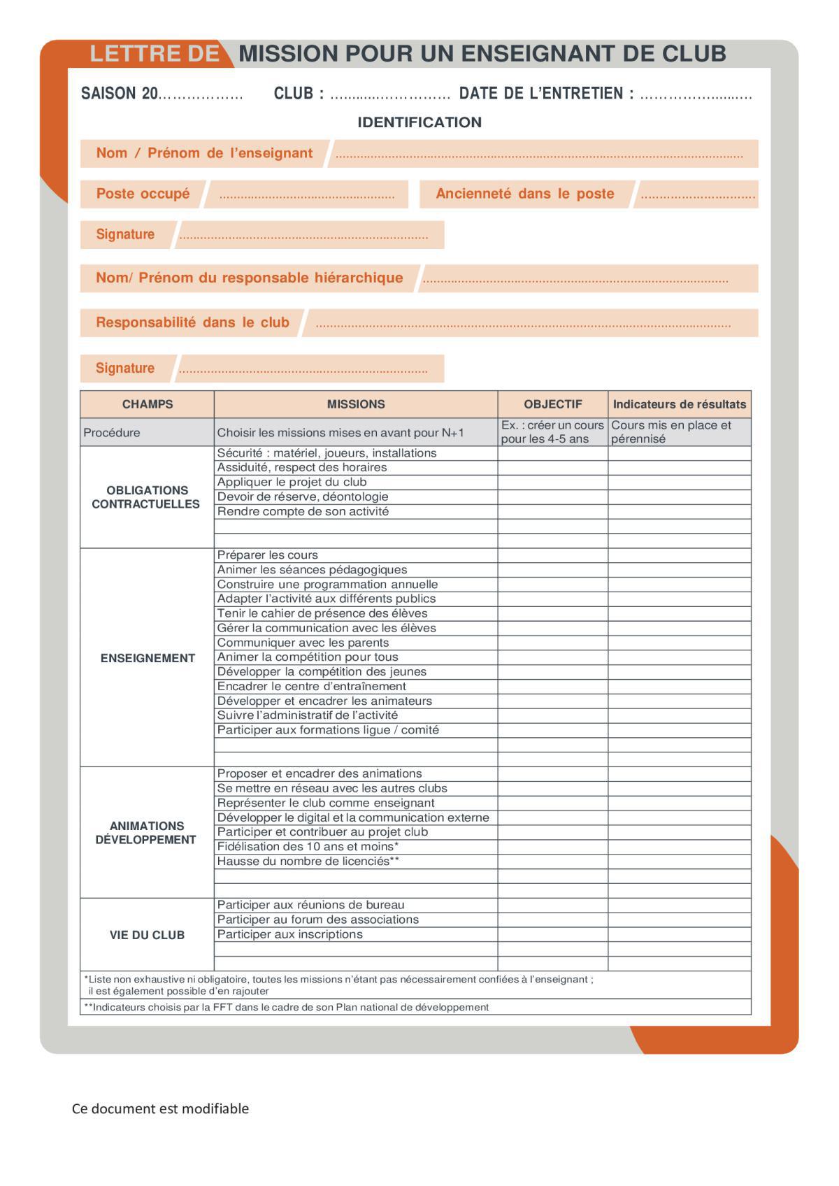 Lettre de mission, l'exemple que nous vous proposons !