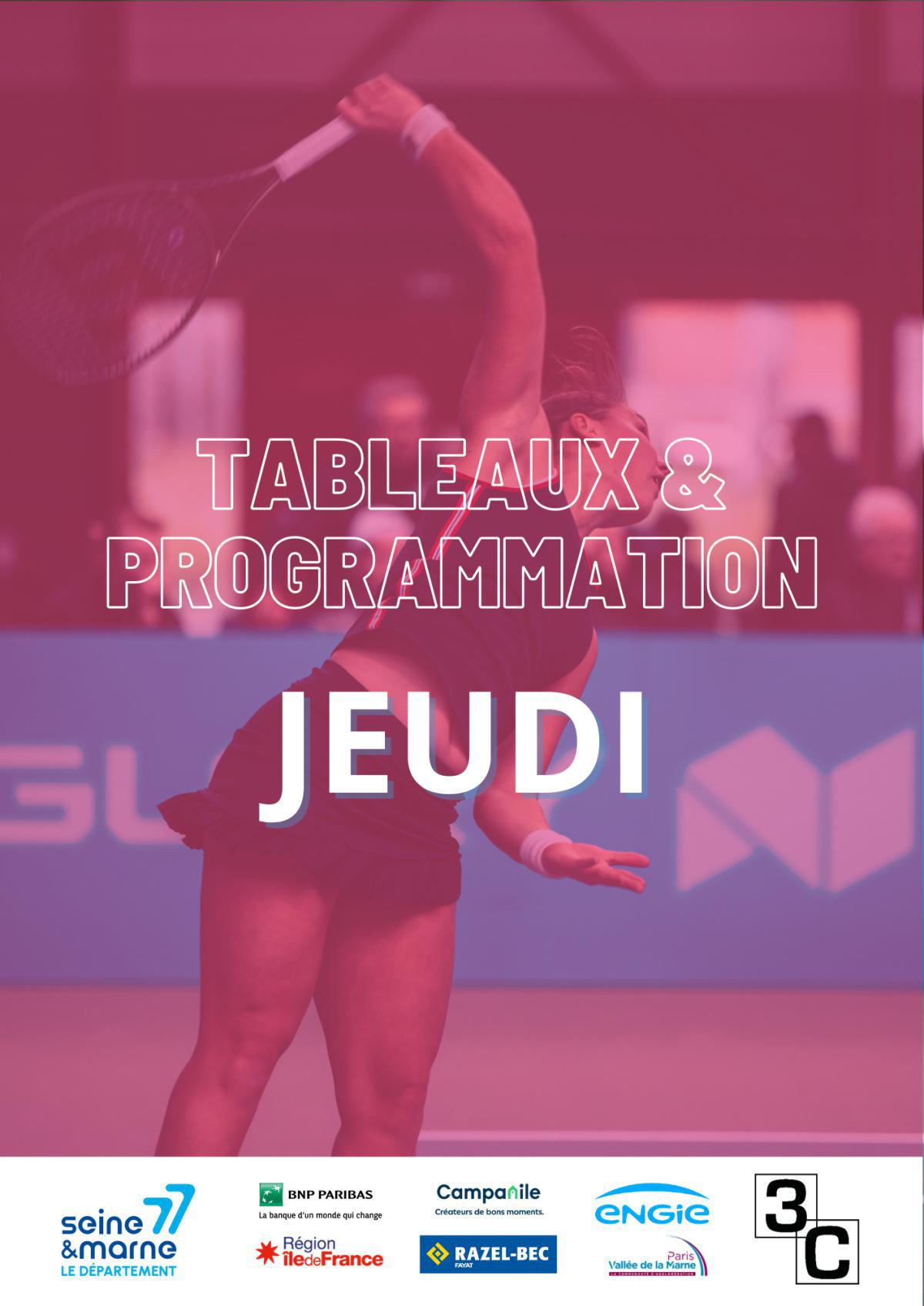 Jeudi 30 mars : Tableaux et Programmation