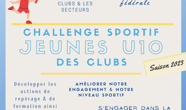 Le challenge sportif jeunes U10 des clubs