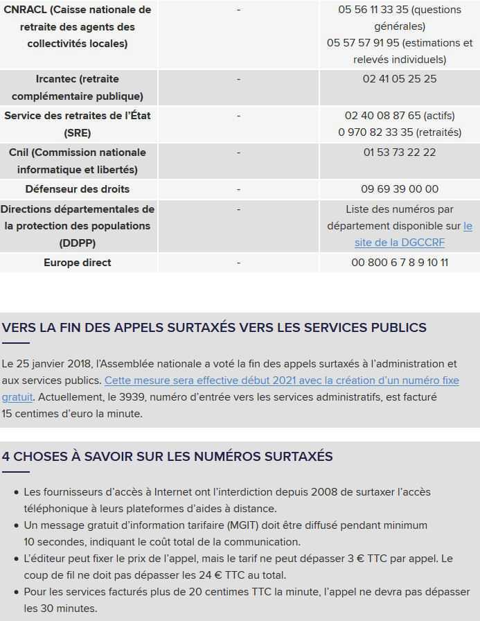Pense-bête : Numéros de services clients gratuits