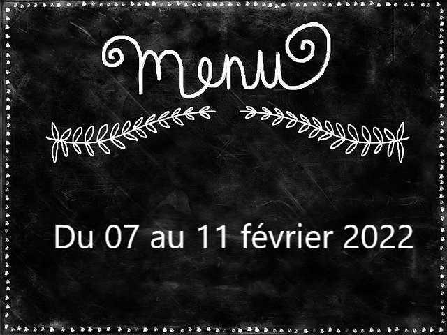 Menu de la semaine