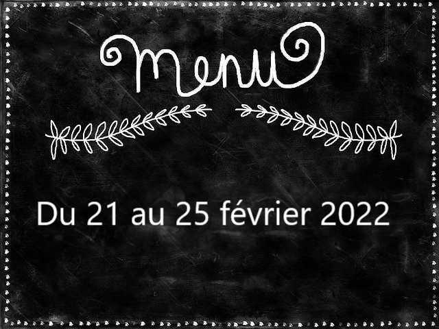 Menu de la semaine