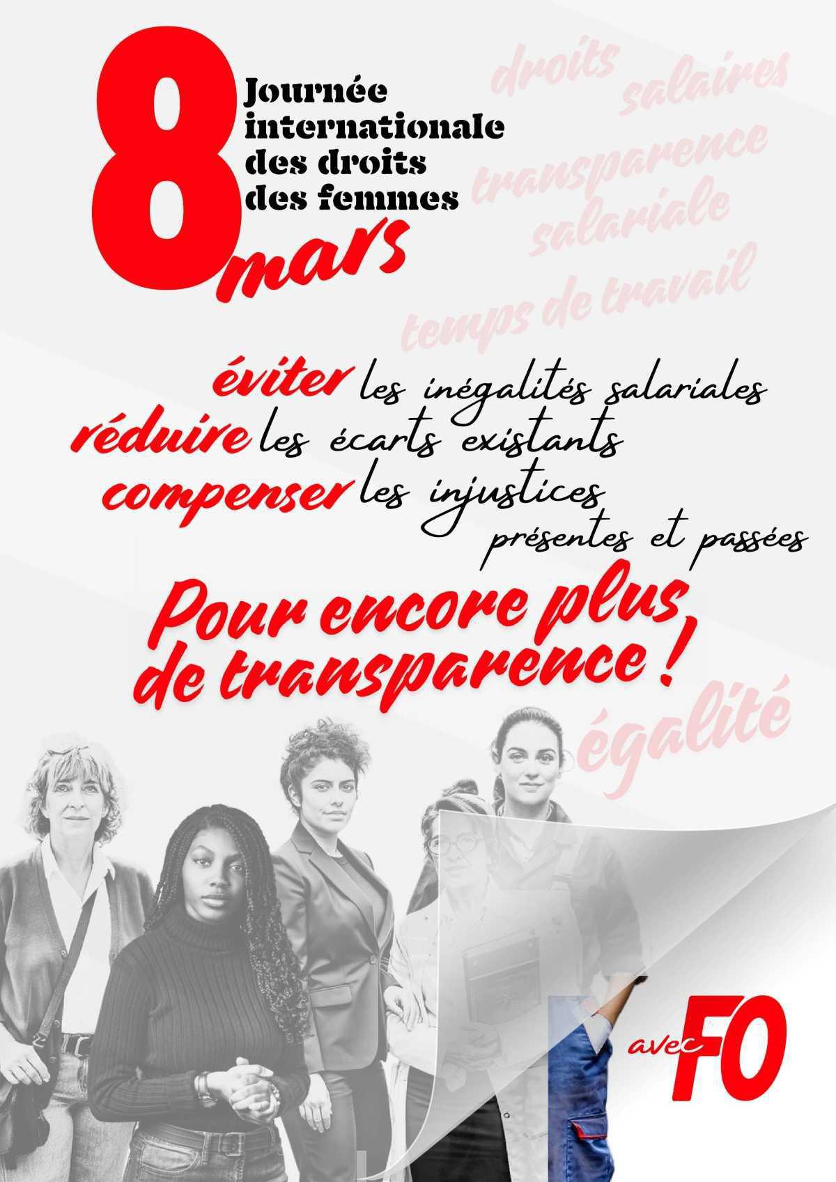 8 mars, journée internationale des droits des femmes : La France doit s’engager pour l’égalité !